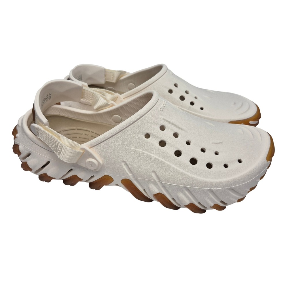 Crocs Echo Gum RO Clogs Chalk White Men's Size 11 Shoes Rubber Outsole Unisex